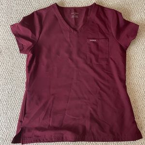 Jaanuu 3-Pocket V-Neck Scrub Top